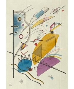 Wassily Kandinsky, Durchgehender Strich (auch: Komposition mit senkrechter Stange). 1923