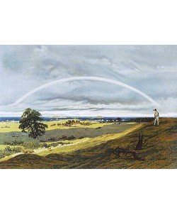 Caspar David Friedrich, Landschaft mit Regenbogen.