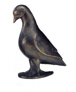 Birgit Stauch, Taube stehend, 20cm
