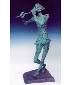 Luise Kött-Gärtner, Querflötenspieler, 119cm