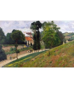 Camille Pissarro, Route de Saint-Antoine in der Eremitage, Pontoise. 1875