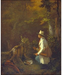 Carl Spitzweg, Der Sonntagsjäger.
