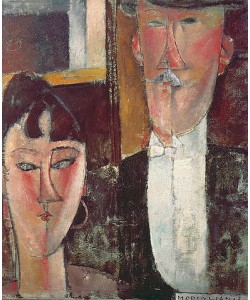 Amadeo Modigliani, Braut und Bräutigam. 1915/16