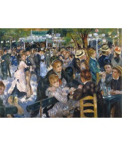 Pierre-Auguste Renoir, Ball im Restaurant Moulin de la Galette auf dem Montmartre. 1876