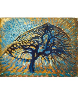 Piet Mondrian, Der blaue Baum.