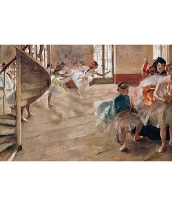 Edgar Degas, Die Tanzprobe. Um 1874