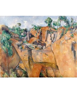 Paul Cézanne, Steinbruch bei Bibémus. Um 1895