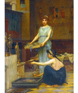 John William Waterhouse, Opferung am Hausaltar.