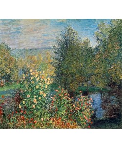 Claude Monet, Stiller Winkel im Garten von Montgeron. (oder: Die Dahlien). 1876