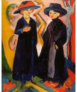Ernst Ludwig Kirchner, Zwei Damen. 1911-12/1922