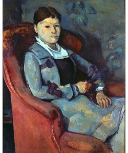 Paul Cézanne, Die Frau des Künstlers mit dem Fächer. 1878/88