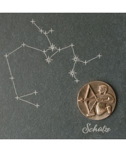 Schütze, 14,5 x 14,5cm