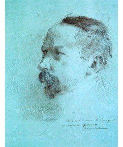 Odilon Redon, Bildnis von André Bonger. 1914.