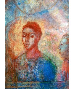 Odilon Redon, Bildnis der Madame Redon et Ari.