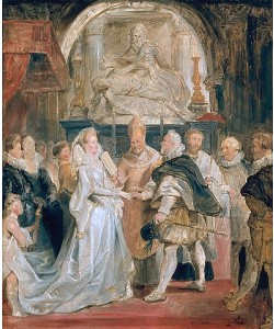 Peter Paul Rubens, Medici-Zyklus: Die Vermählung in procuratione (5.Oktober 1600).