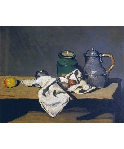 Paul Cézanne, Stilleben mit Wasserkessel. Gegen 1869