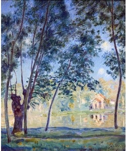 Alfred Sisley, Flusslandschaft. 1890