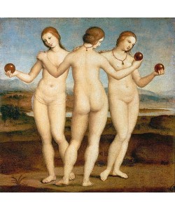 Raffael (Raffaello Sanzio), Die drei Grazien. Gegen 1502/03.