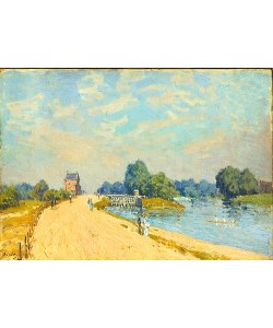 Alfred Sisley, Straße in Hampton Court. 1874