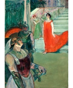 Henri de Toulouse-Lautrec, Messalina an der Treppe mit Komparsen. 1900-01