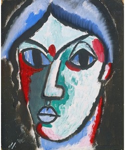 Alexej von Jawlensky, Portrait eines Mannes. Um 1913.