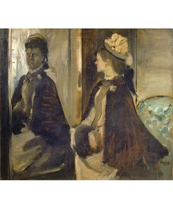 Edgar Degas, Madame Jeantaud vor dem Spiegel. Um 1875