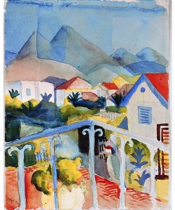 August Macke, Saint Germain bei Tunis. 1914