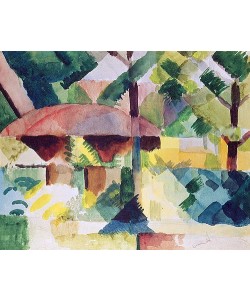 August Macke, Garten (Garteneingang). 1914.