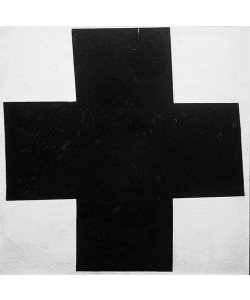 Kasimir Malewitsch, Das schwarze Kreuz. 1915.