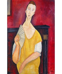Amadeo Modigliani, Dame mit Fächer. 1919