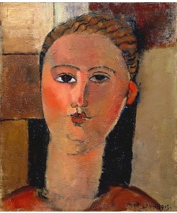 Amadeo Modigliani, Das rote Gesicht. 1915.