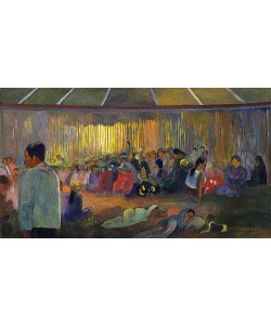 Paul Gauguin, TE FARE HYMENEE (La Maison des Chants / Im Gesangshaus). 1892