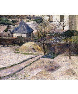 Paul Gauguin, Gärten im Vorfrühling in Rouen (Paysage à Rouen). Um 1884