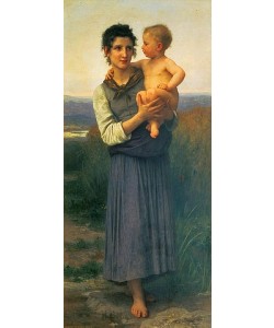 William Adolphe Bouguereau, Mutter mit Kind auf dem Arm. 1887