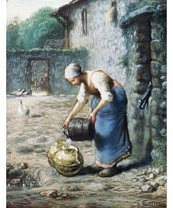 Jean-François Millet, Frau mit Wasserkrügen. Um 1866