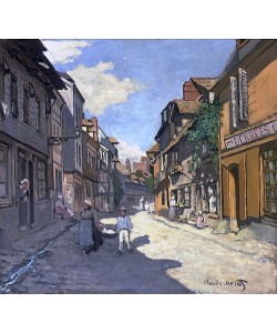 Claude Monet, Dorfstrasse in der Normandie (Rue de la Bavolle, Honfleur). Um 1867.