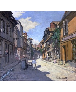 Claude Monet, Dorfstrasse in der Normandie (Rue de la Bavolle, Honfleur). Um 1867.