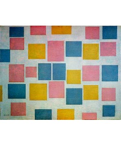Piet Mondrian, Komposition mit Farbflächen N° 3. 1917