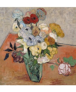 Vincent van Gogh, Vase mit Rosen und Anemonen. 1890