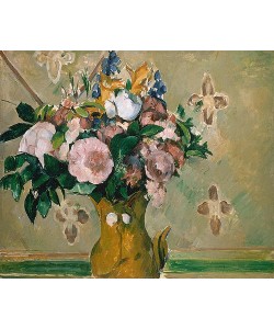 Paul Cézanne, Blumenstrauß in einer braunen Vase. I.