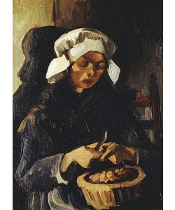Vincent van Gogh, Kartoffelschälerin in Nuenen. 1885
