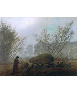 Caspar David Friedrich, Spaziergang i.d.Abenddämmerung (Mann in Betrachtung eines Hühnengrabes)