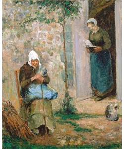 Camille Pissarro, Die Mildtätigkeit. 1876
