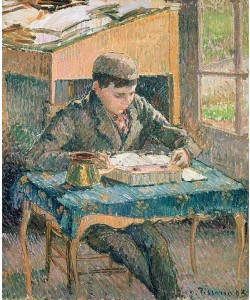 Camille Pissarro, Rodo beim Lesen. 1893
