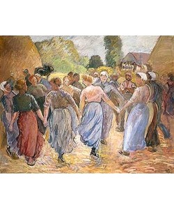 Camille Pissarro, Tanzende Bauersfrauen.