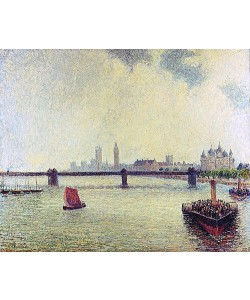 Camille Pissarro, Die Charing-Cross-Brücke in London. 1891