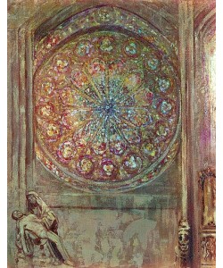 Odilon Redon, Kathedrale (Le vitrail). Um 1912