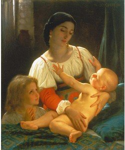 William Adolphe Bouguereau, Nach dem Erwachen.