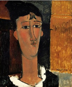 Amadeo Modigliani, Portrait einer jungen Frau (Die Concierge) / Portrait d'une Jeune Femme (La Concierge). Um 1916