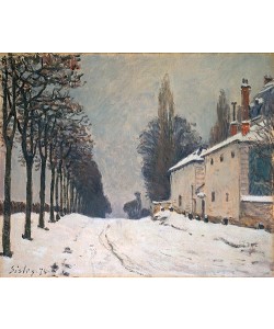 Alfred Sisley, Verschneite Strasse bei Louveciennes. 1874